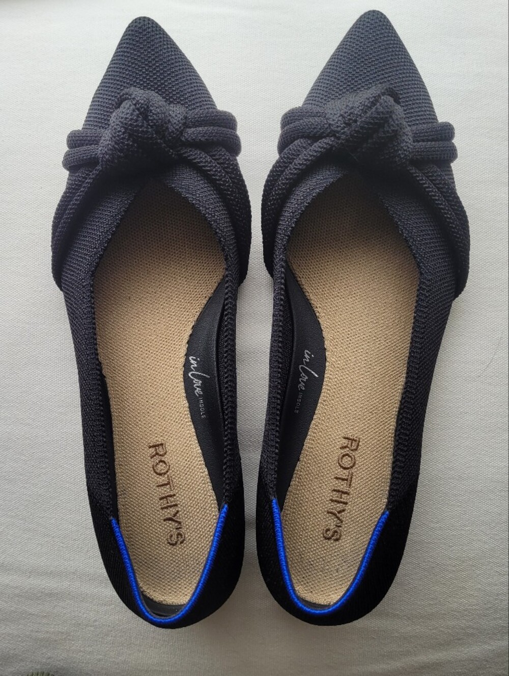 Rothy's The Knot Point II Slip-On Flats, excellent condition, Womens size 8.5